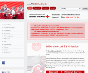 helft-uns-helfen.com: Willkommen bei E & H Service
Die E & H Service GmbH ist eine Serviceagentur für Sozialmarketing und Fundraising mit Sitz in Berlin