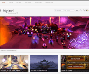 original-guild.net: Original Guild
Original Guild is a World of Warcraft 25man raiding guild on the Shadowsong EU server focussing on high end content and a good social atmosphere.
