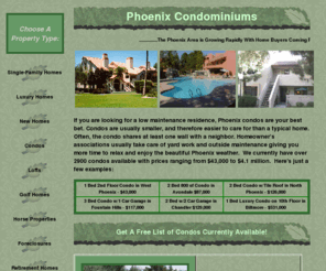 phoenix-condos.us: Phoenix Condos
Buy a condo in Phoenix!  Free List of 100's of condos for sale in the Phoenix metro area.