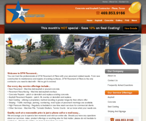 dfwpavement.com: DFW Pavement - Concrete and Asphalt Contractor - Plano, Texas
DFW Pavement - Concrete and Asphalt Contractor - Plano, Texas