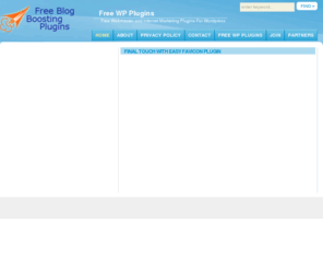 free-wp-plugins.info: Free WP Plugins - Free Webmaster and Internet Marketing Plugins For Wordpress
