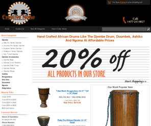 creativenoise.net: Hand Crafted African Drums - Djembe Drum, Doumbek, Ashiko, Didgeridoo
Genuine Hand Crafted African Drums At Great Low Prices! The Djembe drum is extremely popular, along with the Doumbek, Ashiko, Ngoma and the Didgeridoo. Visit our store for great savings!