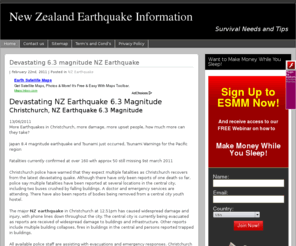 nzearthquake.info: New Zealand Earthquake, Christchurch Earthquake, 6.3 Earthquake, 6.3 NZ Earthquake, NZ Earthquake
Information on the fatal New Zealand Earthquake in Christchurch city in New Zealand, 6.3 Earthquake on the richter scale in New Zealand