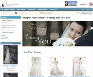 promweddingdressesonline.com: Cheap Wedding Dresses and Prom Dresses | Designer Wedding Dresses online shop
We are professional designer and manufacturer of Wedding Dresses and Prom Dresses. Buy Cheap Wedding Dresses and Cheap Prom Dresses at wholesale price; high quality wedding dresses on sale at our store.