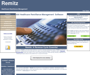 remitz.com: REMITz - Healthcare Remittance Management
This site explains the use of Healthcare 835 Transaction Set in a useful research tool