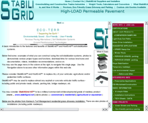 stabiligrid.biz: StabiliGrid - Basic information for Greenbuilding and Construction Trades Industries
Some basic information about StabiliGrid - How it Works, what it does, why it is environmentally sound, for the Greenbuilding and Construction Trades Industries