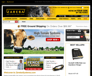 zarebasystems.com: Zareba Electric Fence Systems - High-Quality, Long-Lasting Electric Fencing Solutions For All Your Animal Containment and Control Needs | ZarebaSystems.com
ZarebaSystems.com is a comprehensive website about electric fencing and electric fence systems.  This website includes charts and guides, expert tips, FAQs, Fence Planner and the products and components that will help you create a long-lasting, cost-effective electric fence system for your animal containment and control needs.