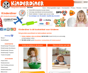 kinderdiner.com: Kinderdiner, dé kookwinkel voor kinderen !
Als het ook maar iets met koken, bakken, eten of drinken met kinderen te maken heeft dan kun je het hier vinden. Ook kinderfeestjes: kant-en-klare kookfeestpakketten. Succes gegarandeerd!