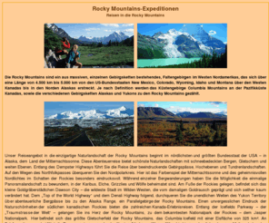 rocky-mountains-expeditionen.de: Nordamerika - Rocky Mountains
Rocky Mountains-Expeditionsreisen Erlebnisreisen Hundeschlittentouren Begegnungen Naturreisen Abenteuer Safaris Trekking, Expeditionslogistik, Exkursionen, Reise-Bildarchiv