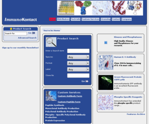 antibodysupermarket.com: Welcome to ImmunoKontact, Immunok - Antibody, Antibodies, Antigens, Cytokines, Interleukins & Other Immunohistochemistry products
Welcome to ImmunoKontact - Antibody, Antibodies, Antigens, Cytokines, Interleukins & Other Immunohistochemistry products