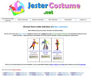 jestercostume.net: JesterCostume.net - Your home for jester costumes!
Jester costumes - in men's, women's, and kids' styles - for Halloween, Mardi Gras, and other occasions.