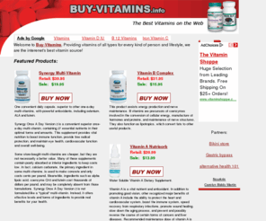 buy-vitamins.info: Discount Vitamins - Vitamin A, B, C and More.
