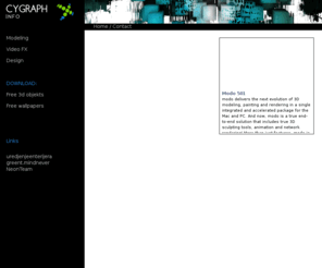 cygraph.info: Cygraph - Modeling, Animacion, Design , Art Info
Cygraph - Art info