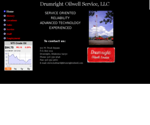 drumrightoilwell.com: Drumright Oilwell Service
Main page for Drumright Oilwell Service