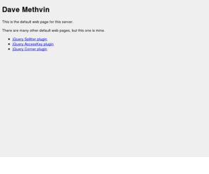 methvin.com: Dave Methvin
