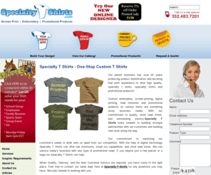 specialty-t-shirts.com: Specialty T Shirts
Specialty T Shirts - One-Stop Custom T ShirtsOur parent business has over 20 years producing product identification and we bring that print experie...