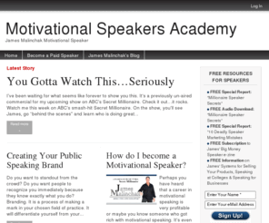 collegespeakeracademy.com: Motivational Speakers Academy | James Malinchak Motivational Speaker
James Malinchak the expert and academy leader for motivational speaker coaching and training.