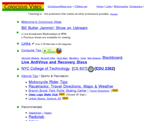 consciousvibes.info: Conscious Vibes
Sharing health, computer, and motorcycle information with the community