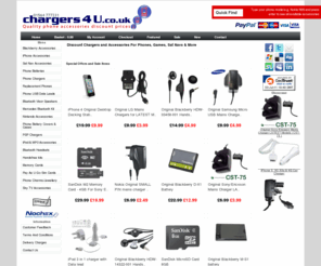 chargers4u.co.uk: Discount Chargers and Accessories For Phones,
If you are in a rush just type what you are looking for in the box on the left and then click search OR have a look at our full product range from the main menu.