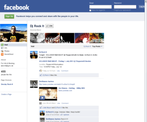 djrockit.de: Incompatible Browser | Facebook
 Facebook is a social utility that connects people with friends and others who work, study and live around them. People use Facebook to keep up with friends, upload an unlimited number of photos, post links and videos, and learn more about the people they meet.