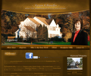 donnaritter.com: Brandywine Valley Real Estate, Delaware county
Homes, Chester County Investment Property - Susan
Schroeder
Brandywine Valley Real Estate, Delaware county Homes, Chester County Investment Property -Susan Schroeder