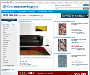 contemporaryrugshop.com: Contemporary Rug: Contemporary Area Rugs Free Shipping - Contemporary Rugs
Contemporary Area Rugs Free Shipping: ContemporaryRugs.com gives you Variety, as a online retailer of Contemporary Rugs and Contemporary Area Rugs in the U.S. Save on Contemporary Rugs and Contemporary Area Rugs every day with FREE SHIPPING!