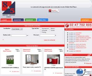 louer-a-tours.com: Louer à tours, louer appartement à Tours 37, louer maison à Tours 37.
Louer à tours votre appartement ou maison. Une agence immobilière à Tours pour vous accompagner dans la location appartement tours ou la location maison Tours, Indre-et-Loire 37.