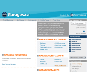 garages.ca: Garages.ca | Garage Supplies in Canada | GoPro.ca Network
Garages.ca is your source for the Garage Supplies Canada and part of the GoPro.ca Network. Find local Garage Supplies businesses and get quotes for Residential or Commercial projects.