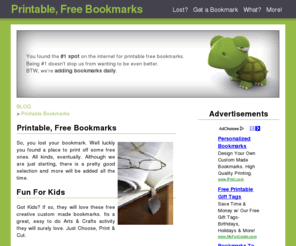 printablefreebookmarks.com: Printable Free Bookmarks
.