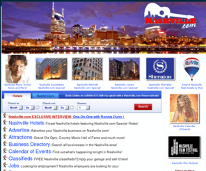 thelazycowboy.com: Nashville Music :  Hotels : Attractions :  Real Estate : Nashville.com
Nashville hotels, attractions, calendar of events, restaurants, golf, real estate, music scene, free classifieds, forum, jobs and more.