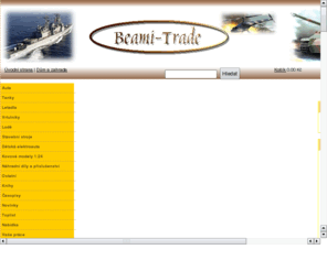 beami-trade.eu: Beami-Trade RC modely a hračky E-Shop
RC modely nebo-li hračky na dálkové ovládání. Vhodné dárky pro malé i velké kluky. Lodě, motorové čluny, stavební stroje, vrtulníky, helikoptéry letadla. Velký výběr tanků od firmy Heng Long, Matorro a Torro. Ne
<meta name=