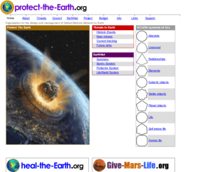 protect-the-earth.org: Protect-The-Earth.Org-Integrated Planet Protection Systems
Official website for Protect-The-Earth.org including the official constitution of Protect-The-Earth, corporate and individual membership, high tech-low cost planetary defense systems, key project timetable and status