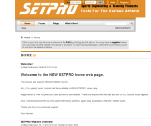 setpro.com: SETPRO Smart Power Training Forum - Home
Home