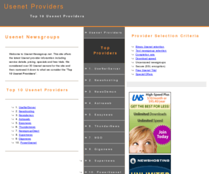 usenet-newsgroup.net: Top 10 Usenet Providers : Best Newsgroup Servers
Top 10 Usenet Newsgroup Providers.  Find out more about the best Usenet services including features, price and the latest deals.