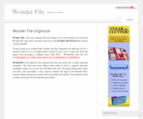 wonder-file.com: Wonder File - Read these WonderFile Reviews!
Wonder File is the most amazing file ever created. If you don’t believe me watch the WonderFile video and read some of the Wonder File Reviews this product is truly incredible.
