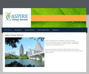 austinaspiretherapy.com: - What We Do
Therapy Services