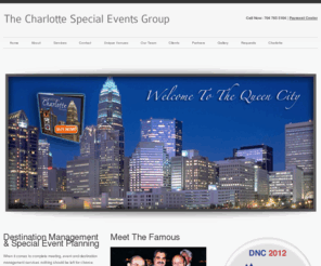 charlottedestinations.com: Destination Management, Event Management, Special Event Planning, Meeting Planning | CharlotteDestinaitons.com
Charlotte Destinations is a premier special event planning & destination management company.  We are passionate about Charlotte and all it has to offer. Our ultimate vision is to exceed the expectations of our clients, with unparalleled service, exemplary attention to detail and seamless program execution. In short, allowing clients to experience Charlotte in a creative way never before imagined.