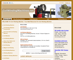 coilwindingmachines.net: Latest reviews and news about coil winding machine, coil machine and coil winding
Guide and resources about coil machine, winding machines and coil winder