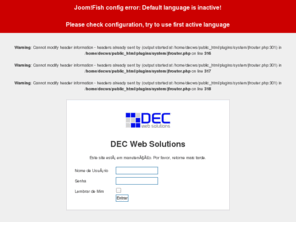 decws.com: A Empresa
DEC Web Solutions