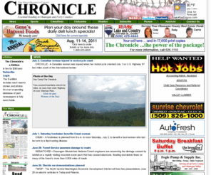 omakchronicle.com: The Chronicle OnLine: your complete source of information for Okanogan County, Washington and surrounding areas
