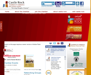 castlerock.org: Castle Rock Colorado Chamber of Commerce and Visitor Center - Serving Business and Tourism In Douglas County
Welcome to Castle Rock Colorado Chamber of Commerce and Visitor Center - Serving Business and Tourism In Douglas County