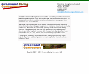 directionalboringmilwaukee.com: Directional Boring - Milwaukee Wisconsin
your one-stop contractor for all boring jobs. No job is too small or too large.