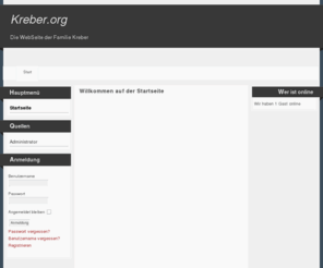 kreber.org: Willkommen auf der Startseite
Joomla! - dynamische Portal-Engine und Content-Management-System