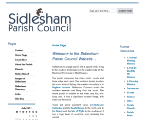 sidlesham.org: Sidlesham Parish Council
Sidlesham Parish Council website