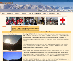 softrock.co.nz: Arthur's Pass - Mountaineering
Mountaineering & climbing conditions in Arthur's Pass National Park, New Zealand