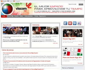 viscomsign.com: Home - Viscom Spain
Exposición Internacional para la Industria de la Comunicación Audiovisual