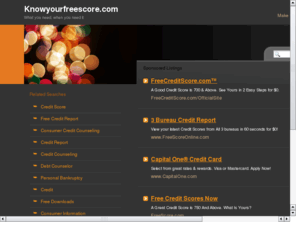 knowyourfreescore.com: FreeScoreOnline.com | Free Credit Scores From All 3 Bureaus
View your 3 credit scores for free at FreeScoreOnline.com. Get instant online access to your credit scores from all 3 major credit bureaus.