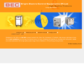 beccbe.com: BEC - Leading manufactuers of ups, cvt, transformers in India
manufacturer and exporter all kind of UPS - uninterrupted power supply in China.