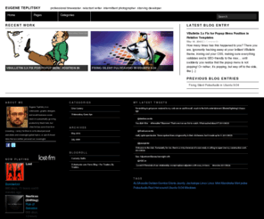 deja-fu.com: Eugene Teplitsky
Professional Timewaster. Reluctant Writer. Intermittent Photographer. Starving Developer.