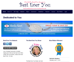 besteveru.com: BestEverYou.com | Featuring You | Ask the Experts | Real Places | Real Products | Real Business »
Best Ever YOU is a leading multi-media provider of lifestyle content for people all around the globe. We’re a positive, encouraging company on the web, in print, TV and Radio. "BEY" is 100% socially marketed. The goal of Best Ever You is to help all peo